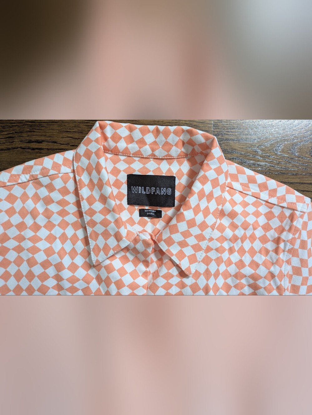 Wildfang Orange Checkered Jumpsuit, Sz Small - Picture 4 of 7